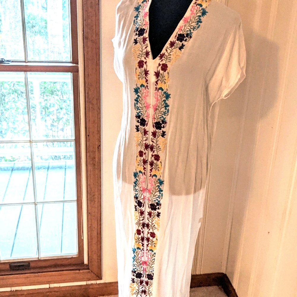 Floor length swim cover up